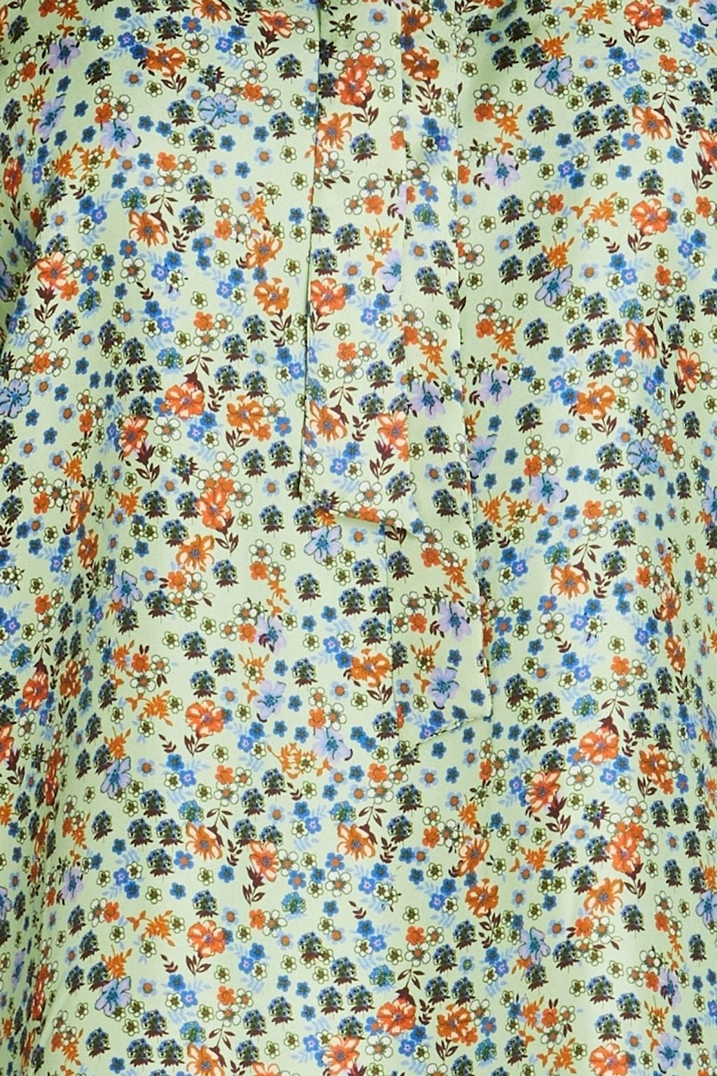 SANDRO Ruffled printed silk-twill blouse