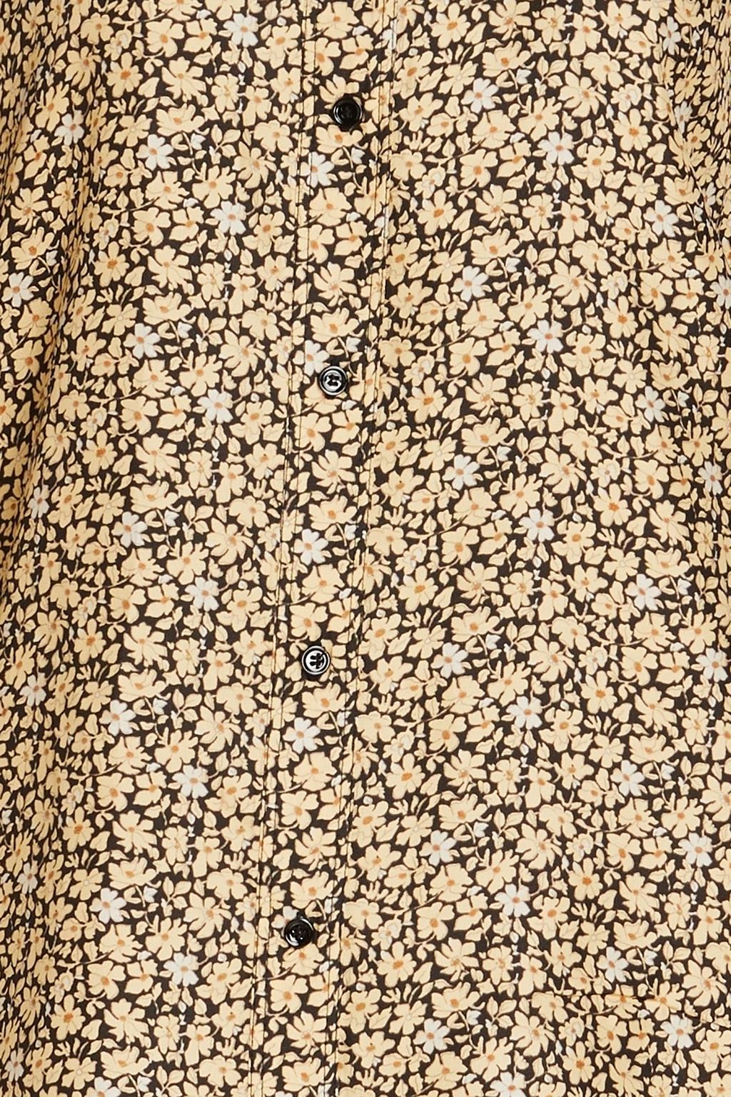 SANDRO Floral-print silk-twill shirt