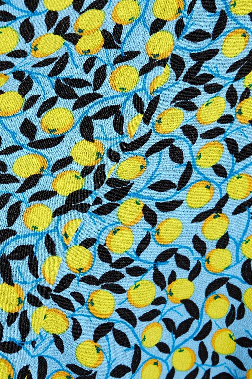 DIANE VON FURSTENBERG Elodie printed crepe mini wrap dress
