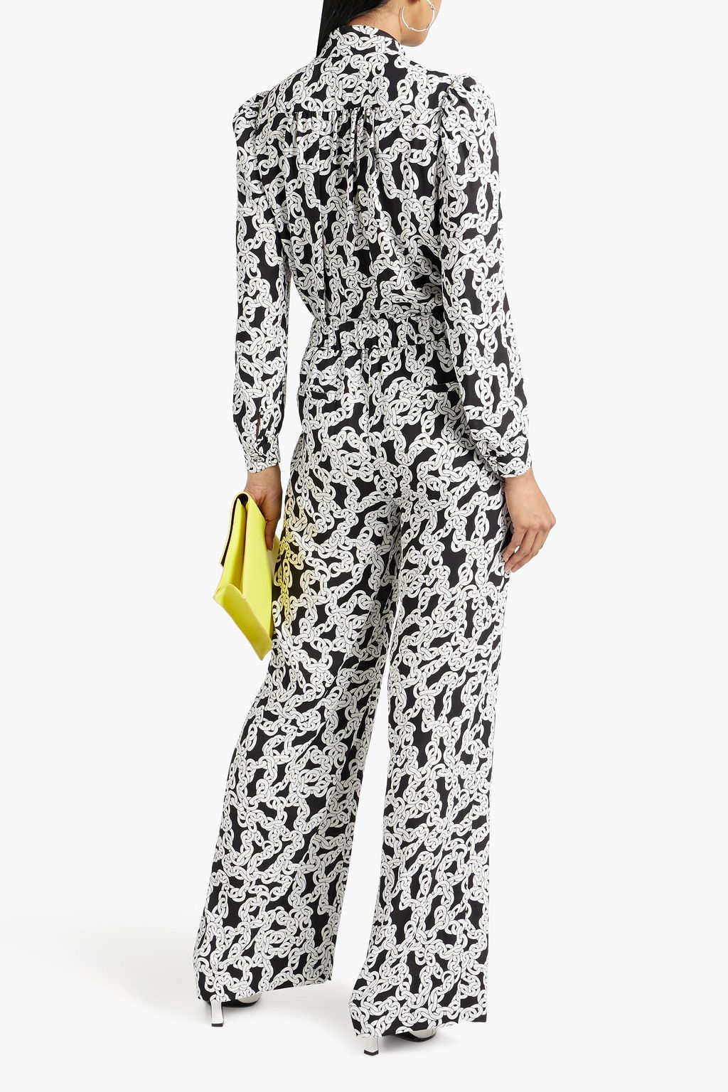 DIANE VON FURSTENBERG Brianna printed crepe wide-leg pants