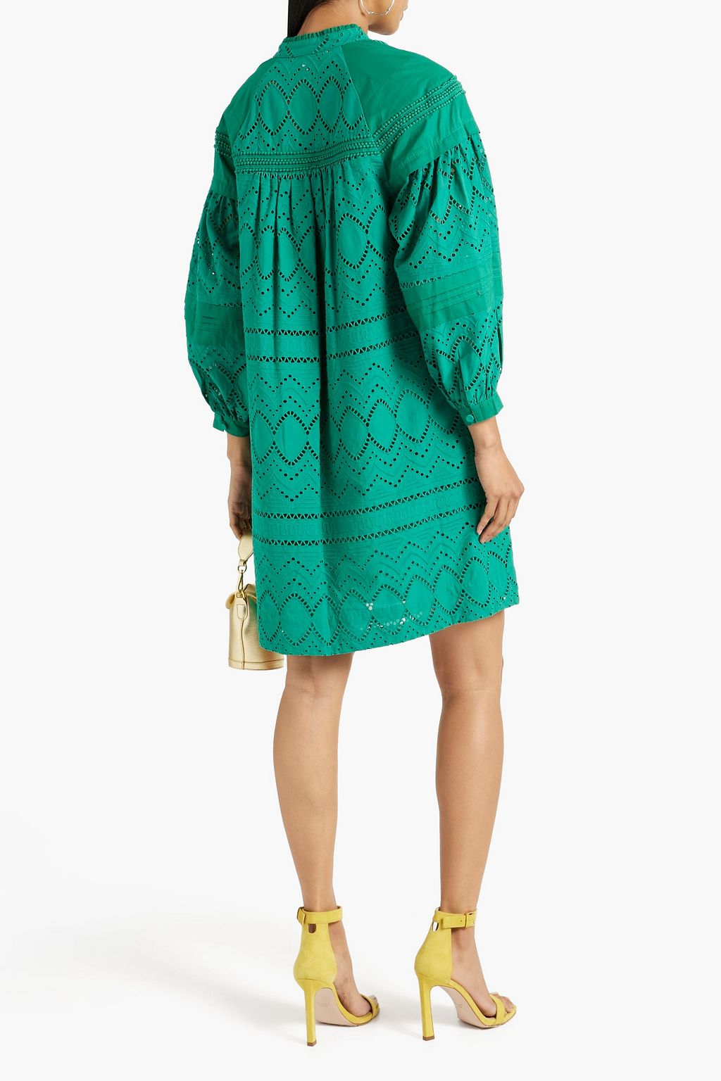 DIANE VON FURSTENBERG Nicolette broderie anglaise cotton mini dress
