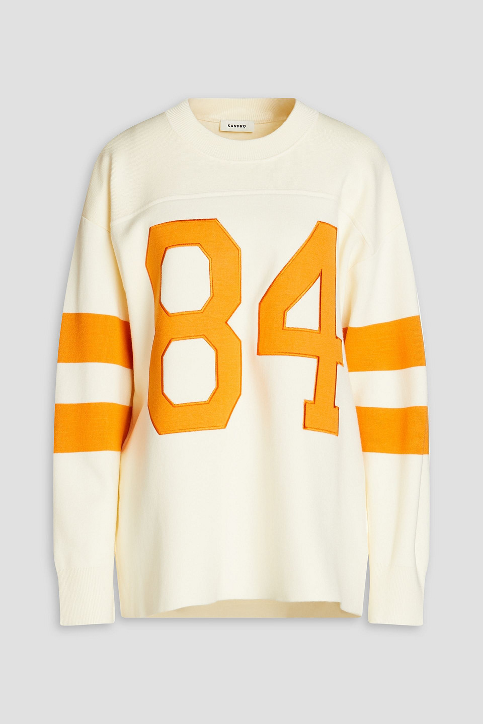 Sandro - Embroidered knitted sweater