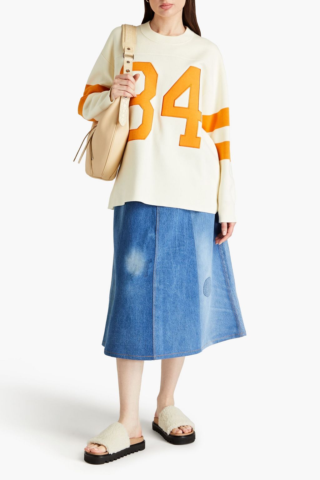 SANDRO Strickpullover mit Stickereien