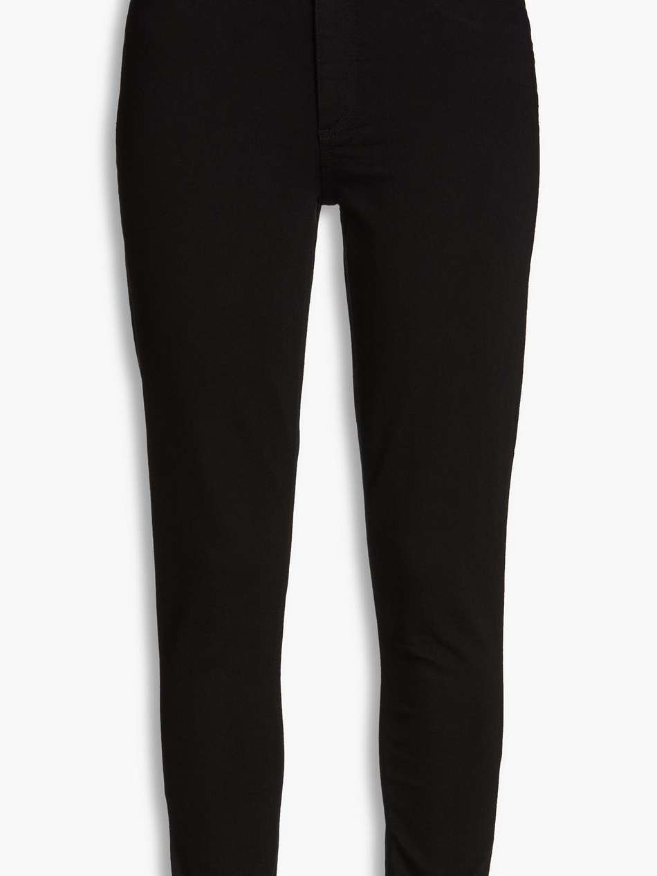 distressed high-rise skinny jeans