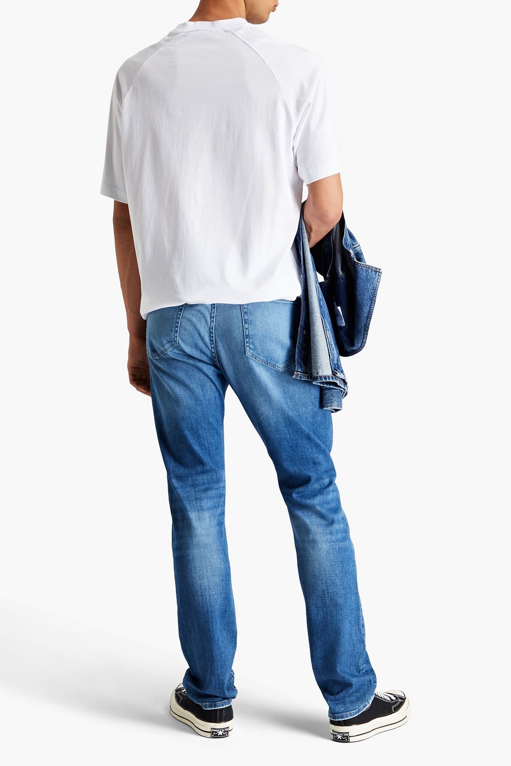 FRAME L'Homme slim-fit faded denim jeans