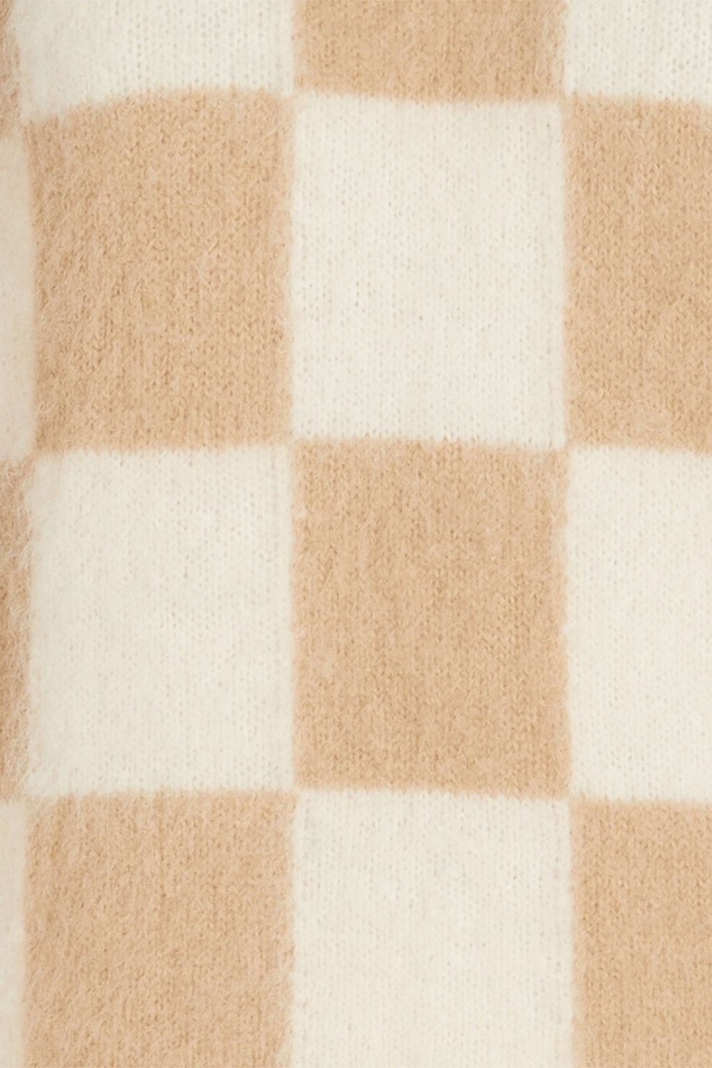 SANDRO Karierter Pullover aus einer Mohairmischung