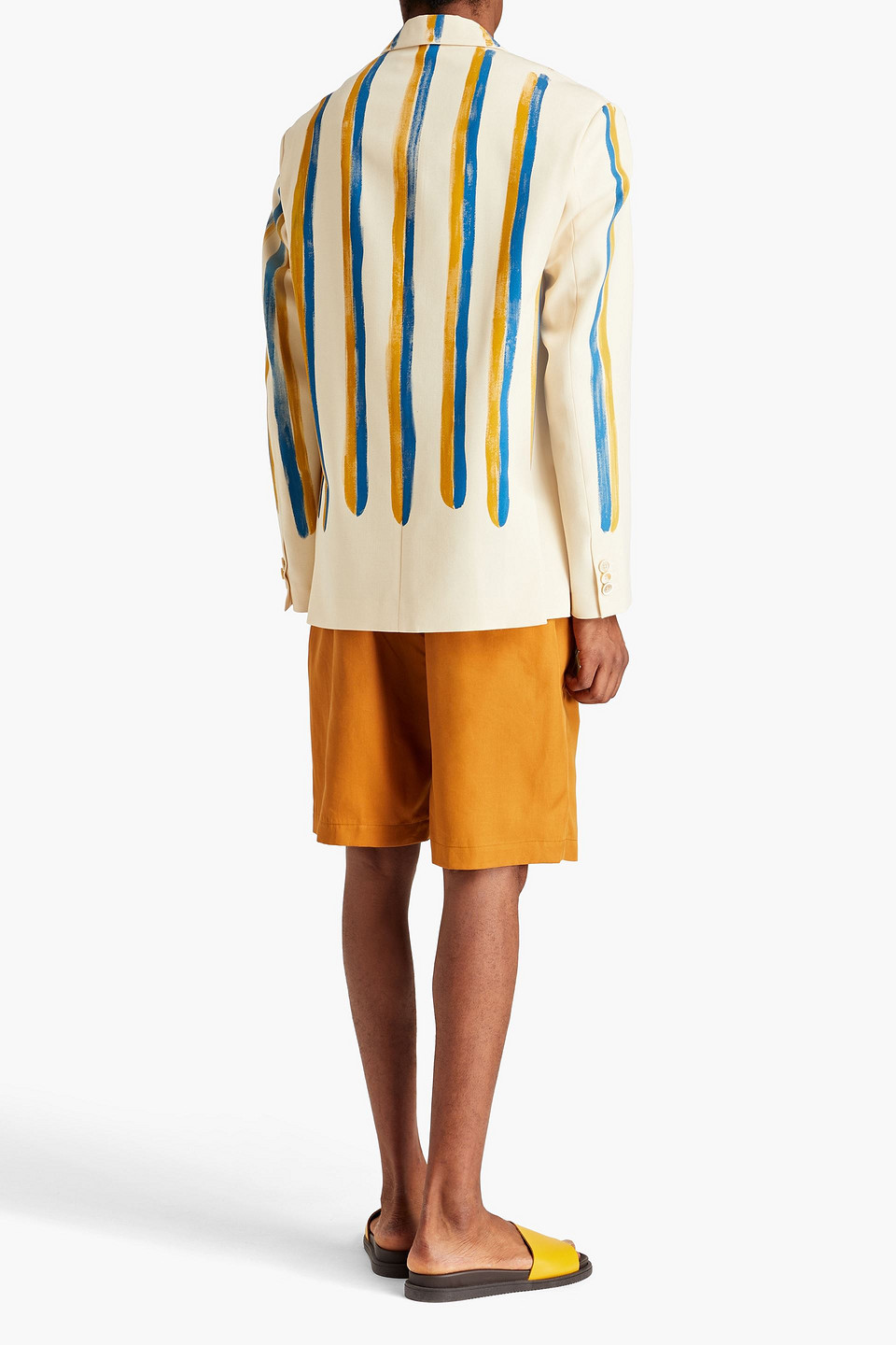  Marni - Gestreifter Blazer Aus Wolle - Neutral - It 48 