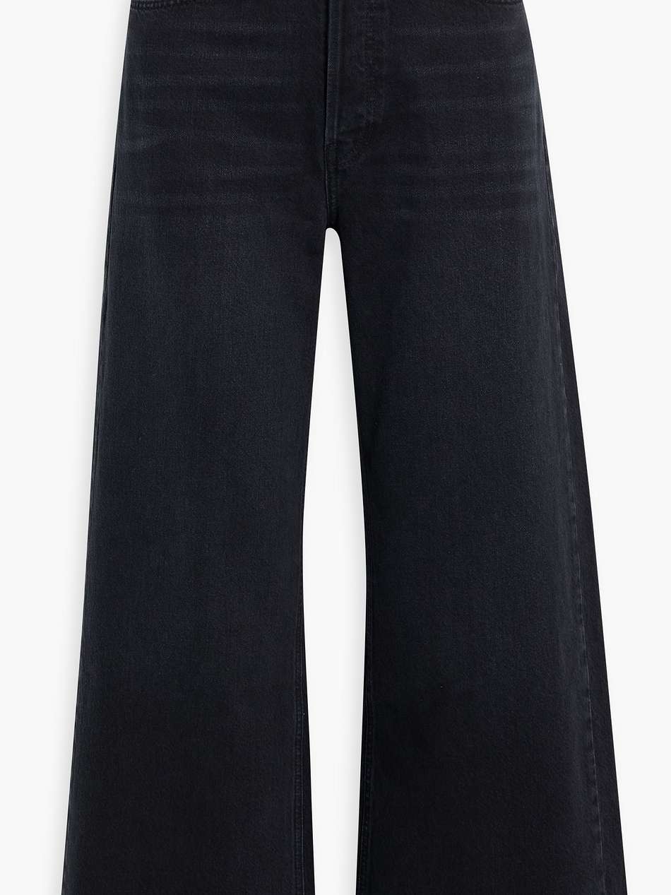 high-rise wide-leg jeans