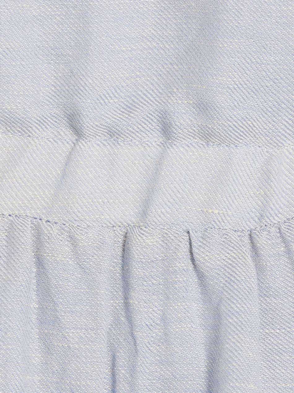 eve gathered lyocell and linen-blend twill midi dress