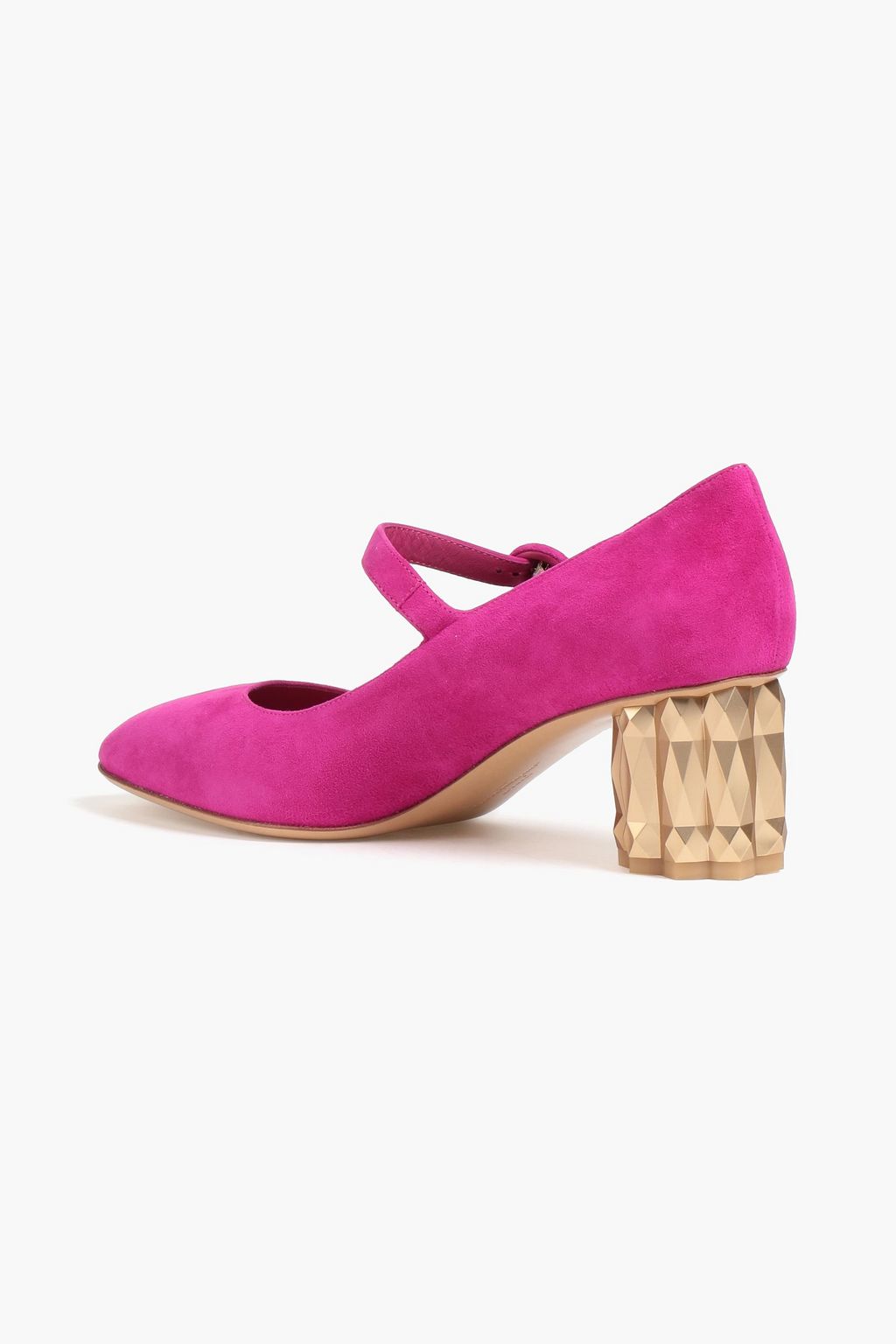 FERRAGAMO Ortensia スエード メリージェーンパンプス