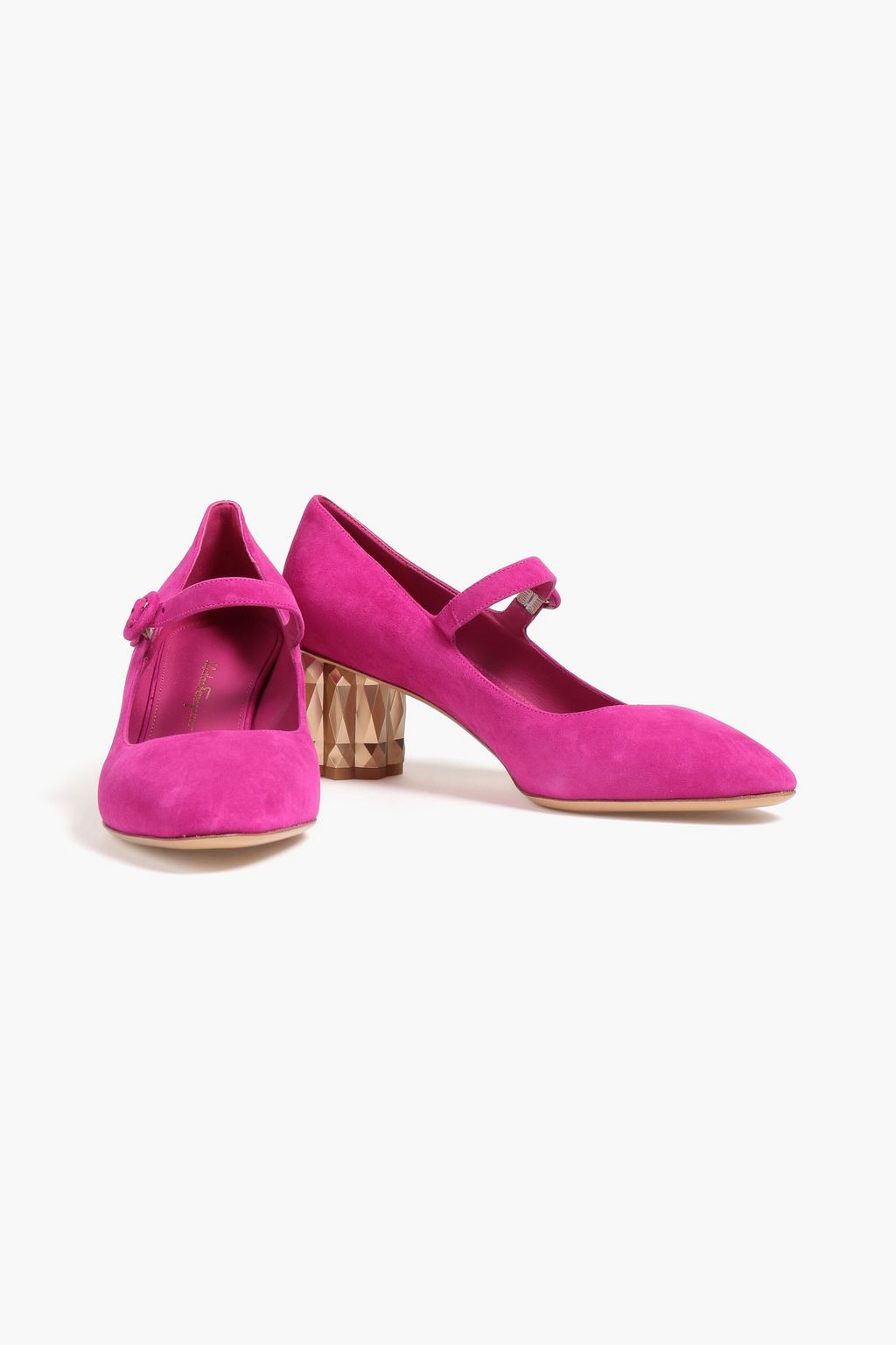 FERRAGAMO Ortensia スエード メリージェーンパンプス