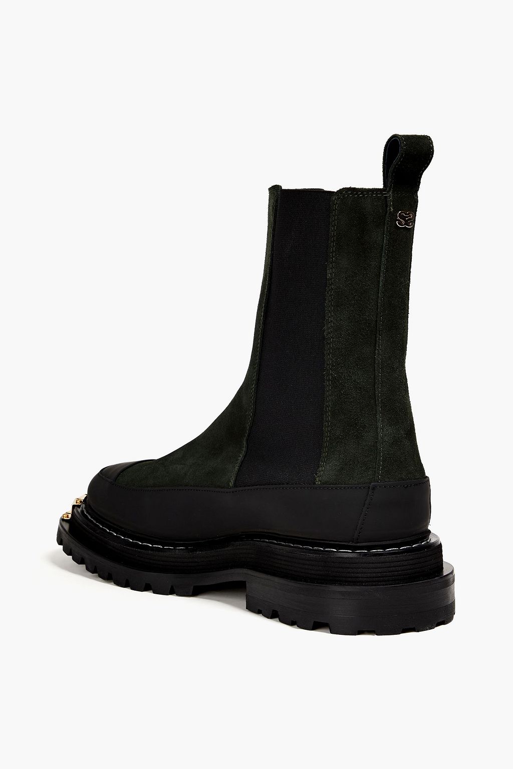 SANDRO Liam スエード&レザー チェルシーブーツ