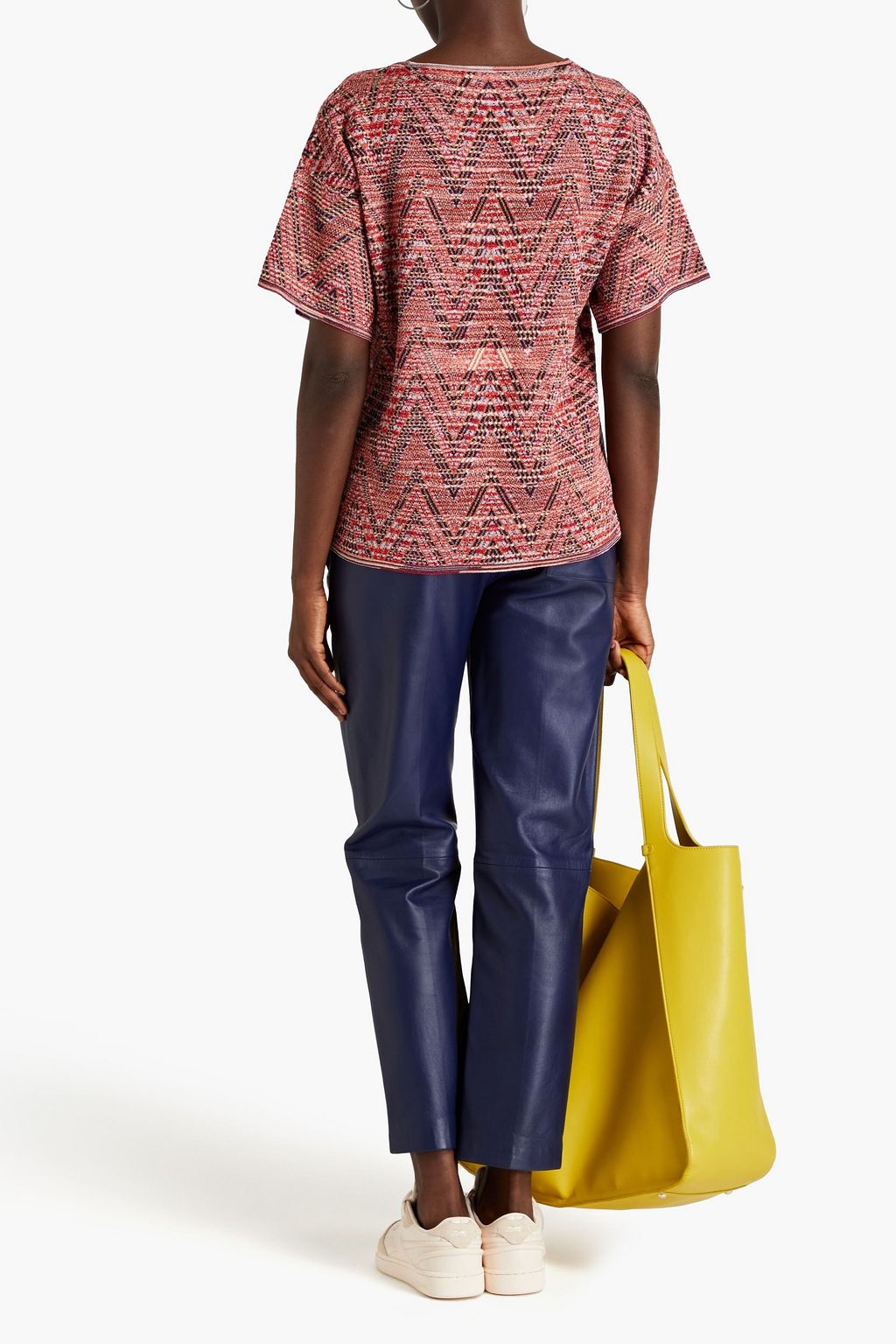 M MISSONI Metallic crochet-knit top