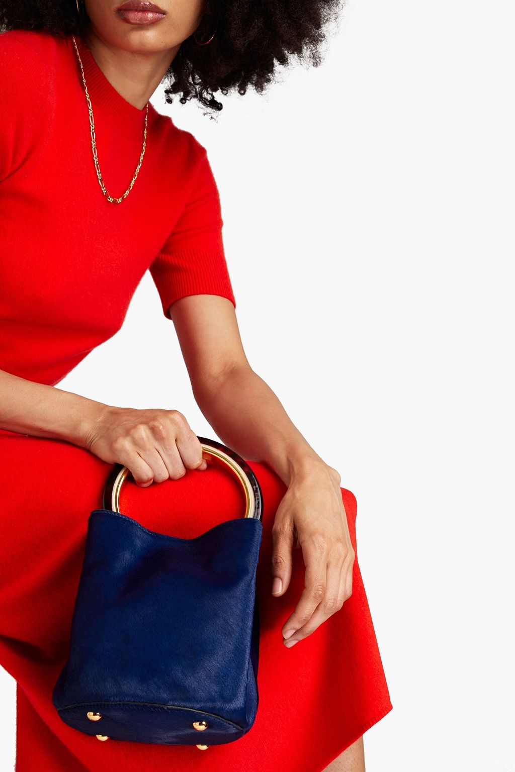 MARNI حقيبة باكيت من وبر عجل