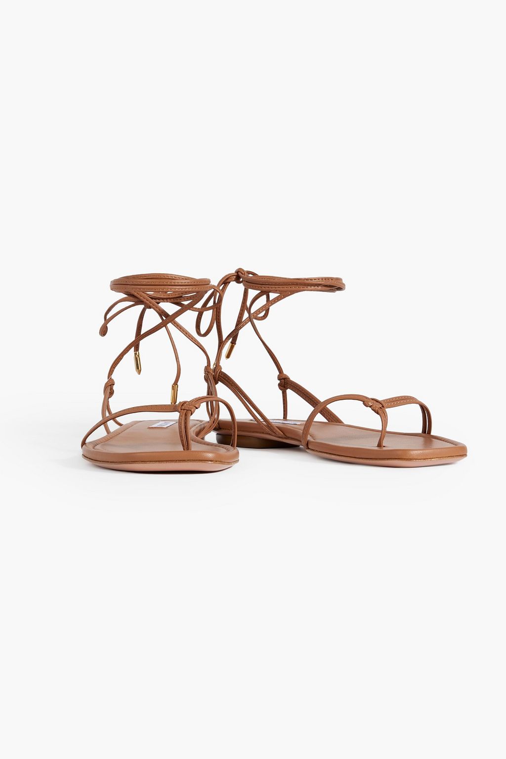 AQUAZZURA Esvedra lace-up leather sandals