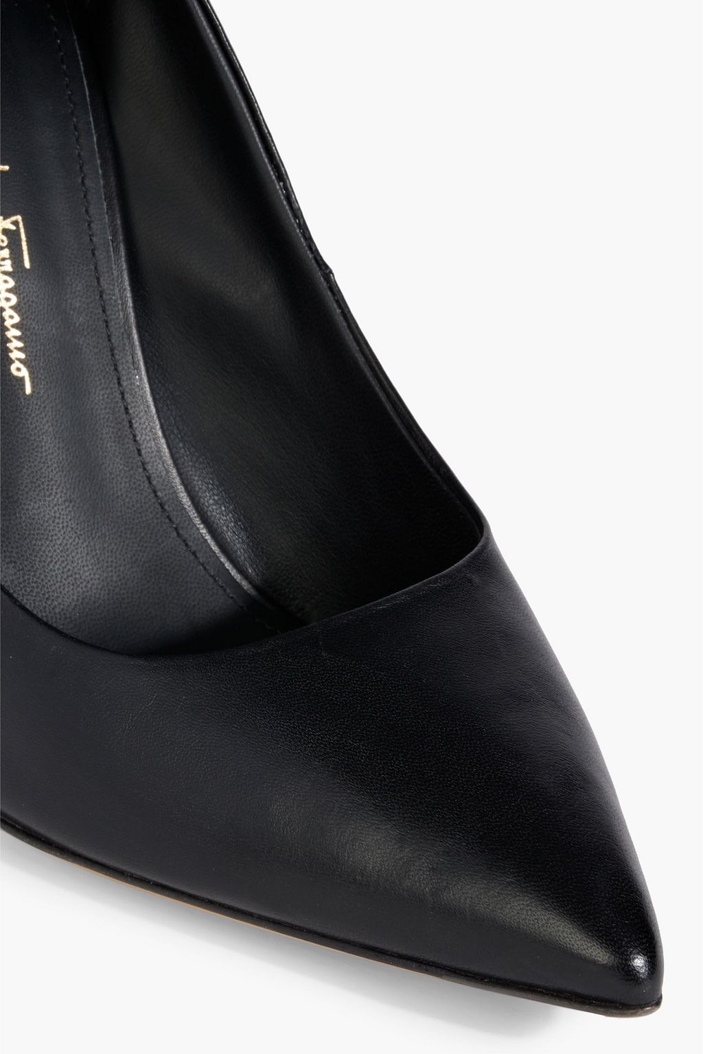 FERRAGAMO Only X5 studded leather pumps