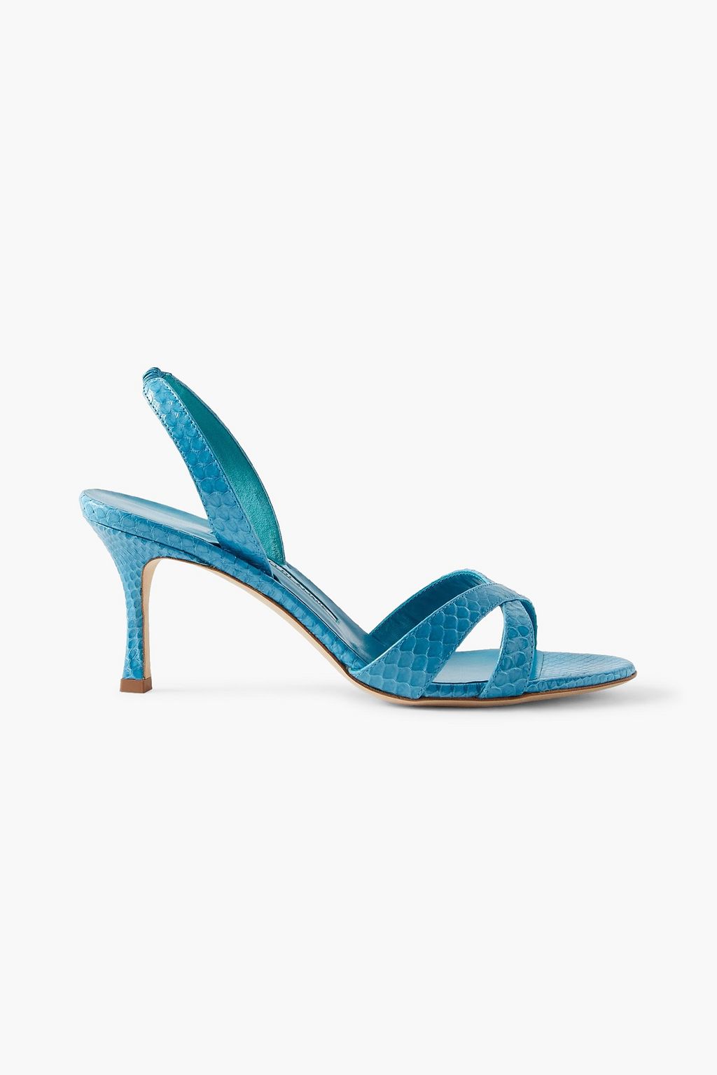 MANOLO BLAHNIK Callasli elaphe slingback sandals | THE OUTNET