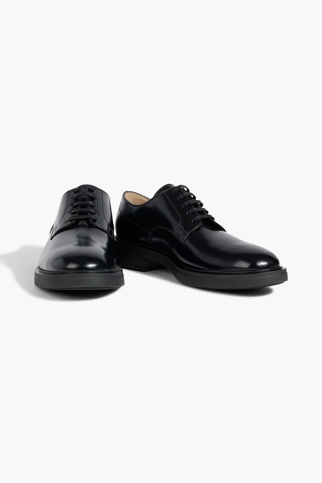 GIANVITO ROSSI Bobby glossed-leather brogues