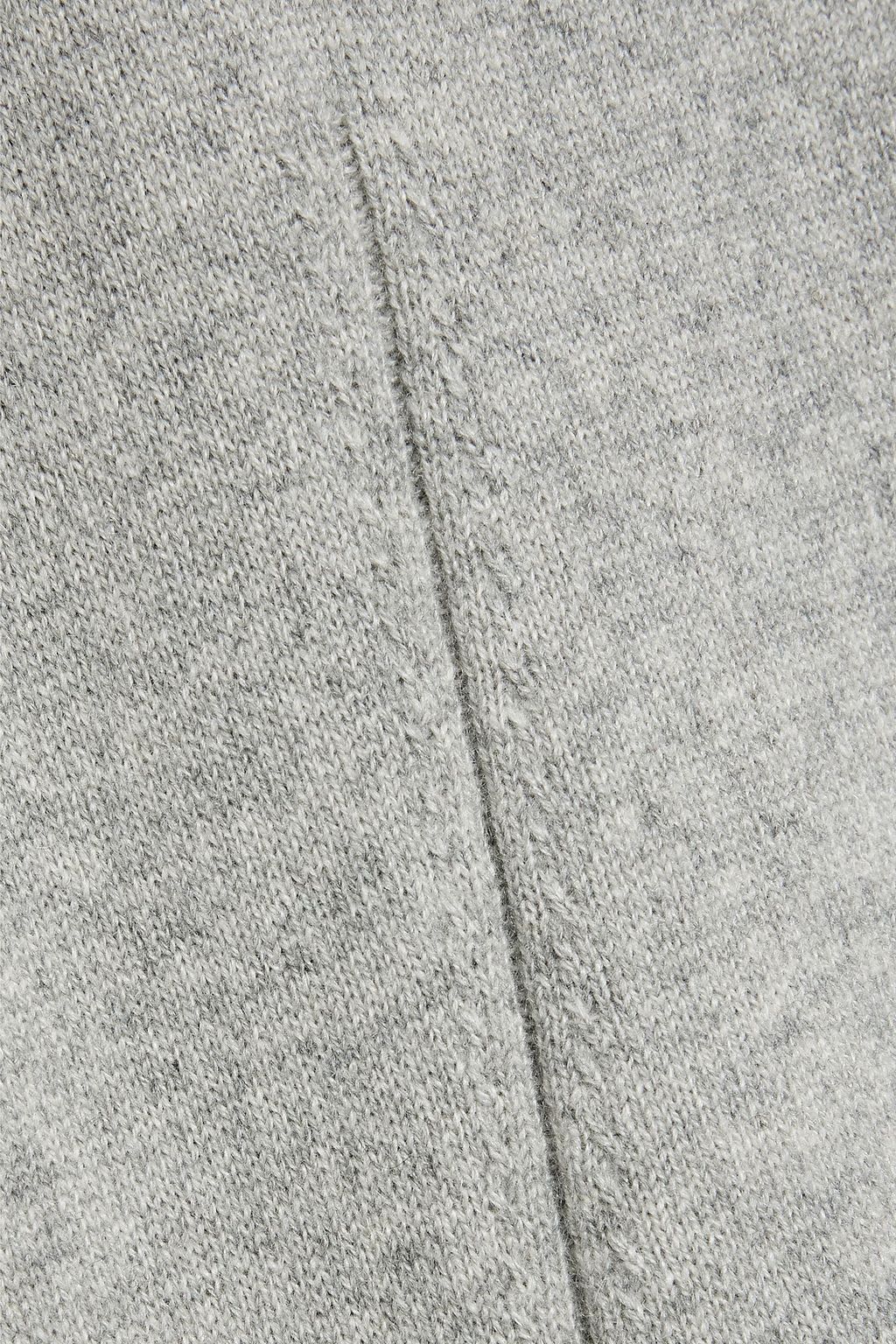 ANOTHER TOMORROW Cashmere and wool-blend midi slip dress
