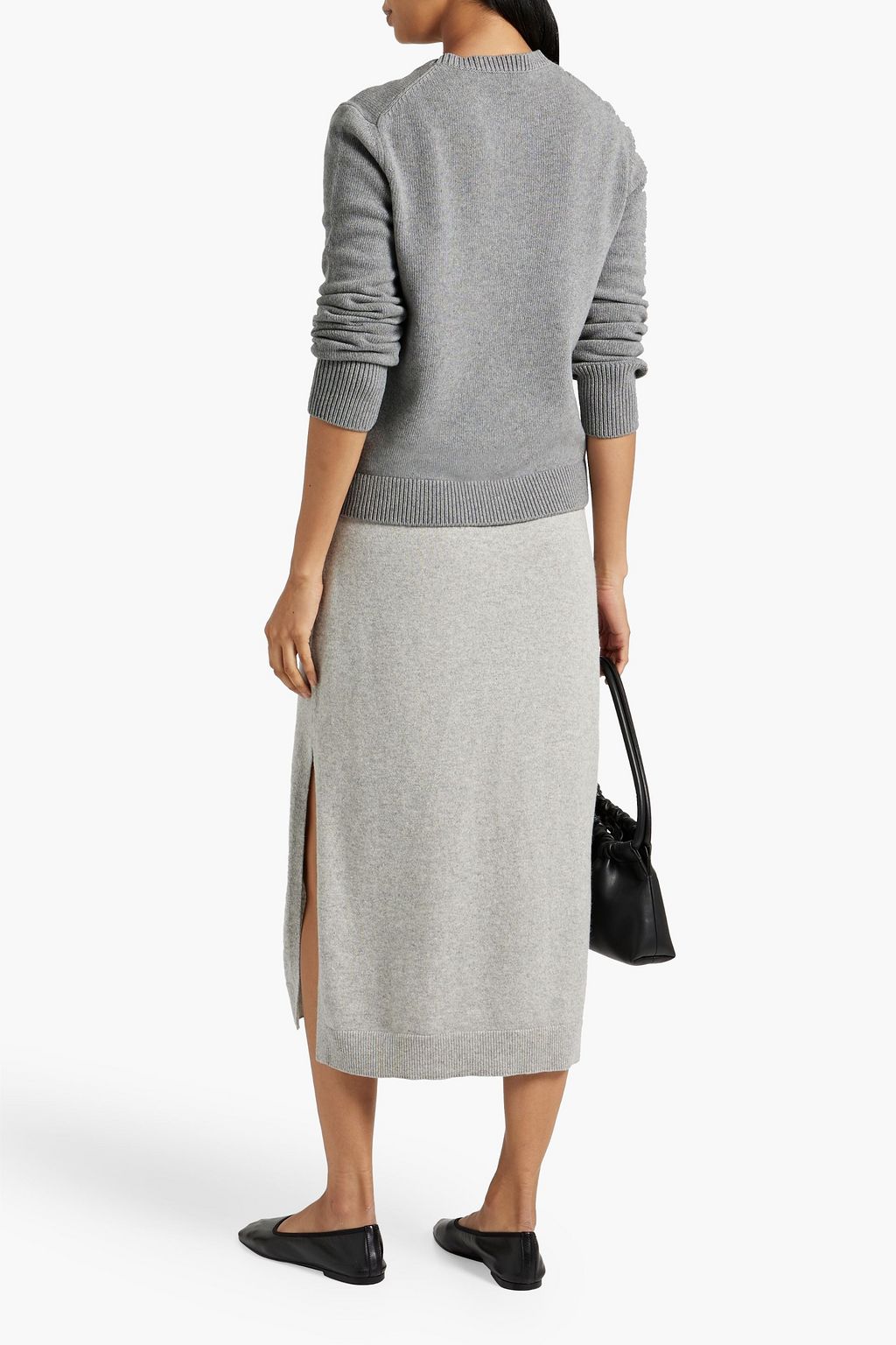 ANOTHER TOMORROW Cashmere and wool-blend sweater