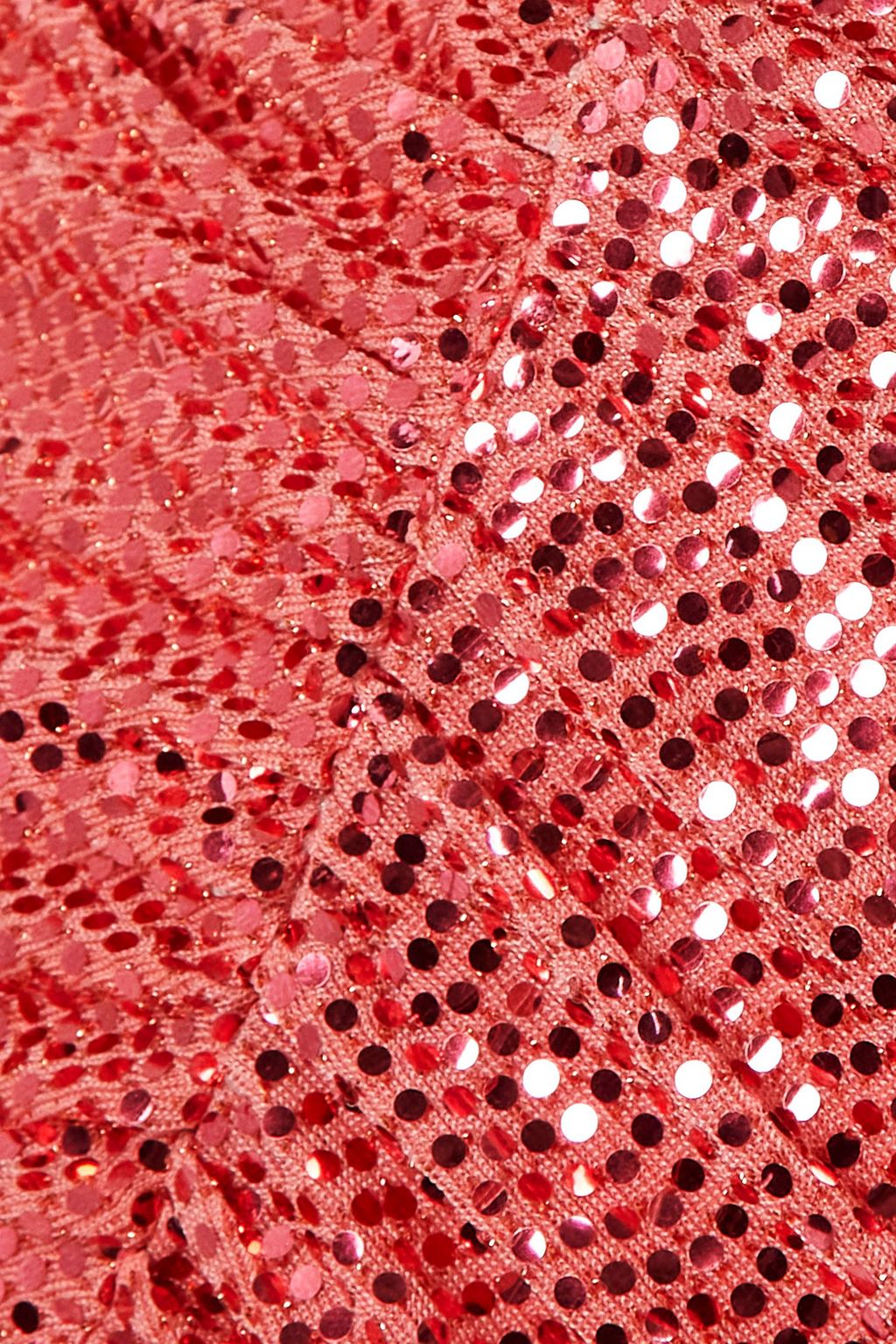 ALEXANDRE VAUTHIER One-sleeve ruched sequined stretch-jersey mini dress