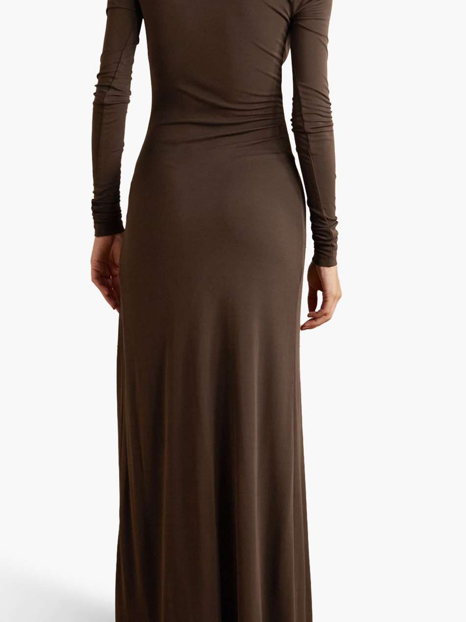 cutout jersey maxi dress
