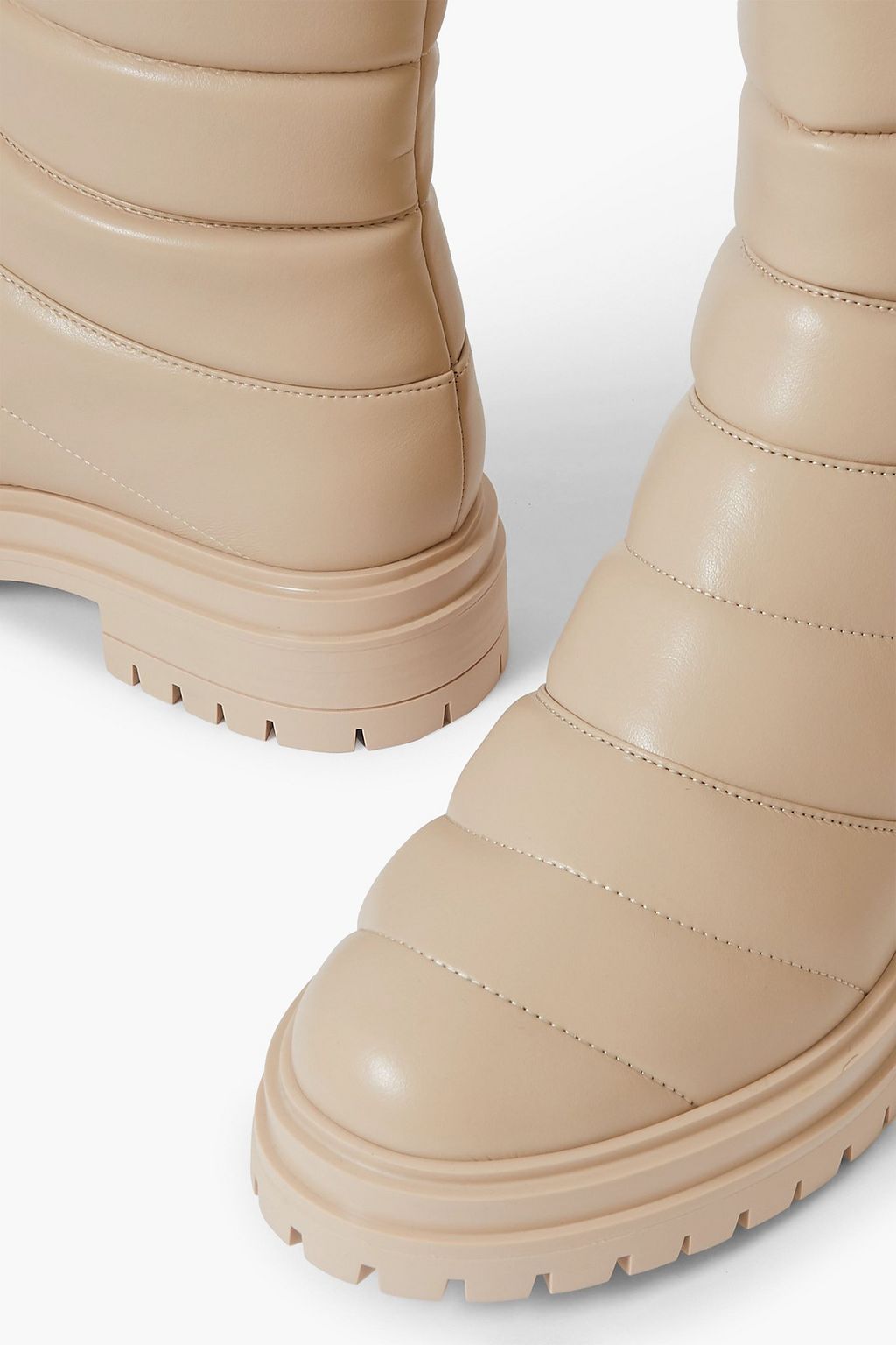 GIANVITO ROSSI Quilted faux leather ankle boots