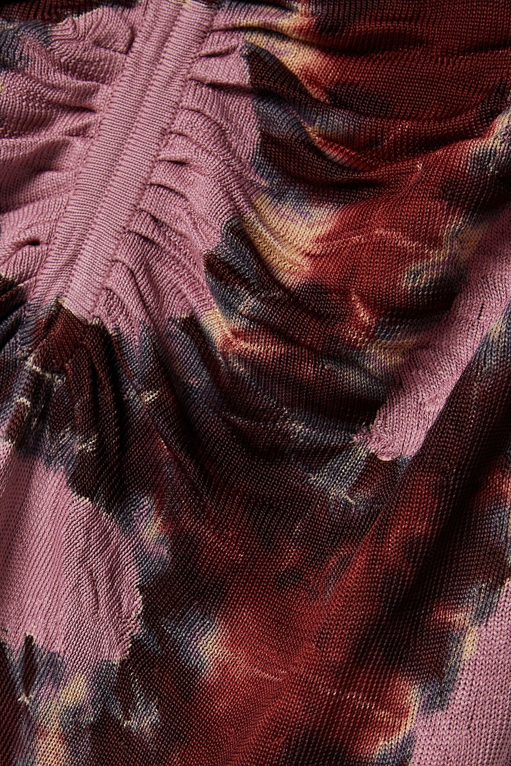 ALTUZARRA 루쉬 디테일 타이다이 니트 맥시 스커트