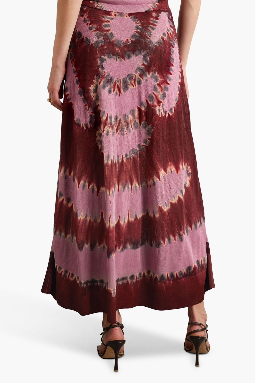 ALTUZARRA 루쉬 디테일 타이다이 니트 맥시 스커트