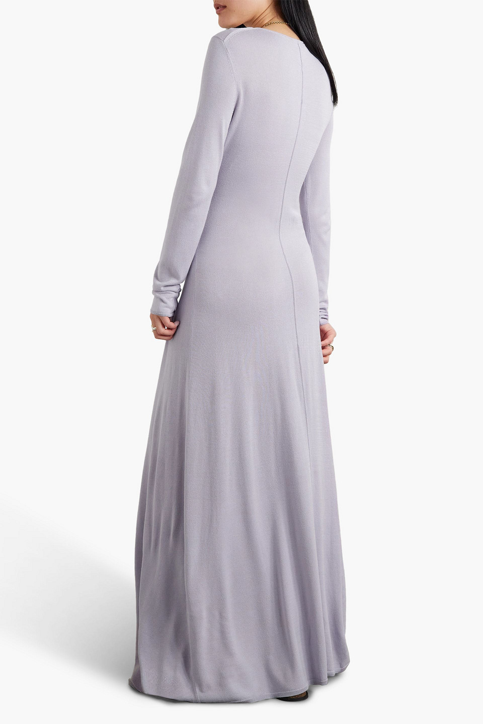  Lafayette 148 - Maxikleid Aus Strick - Lila - Xxs 