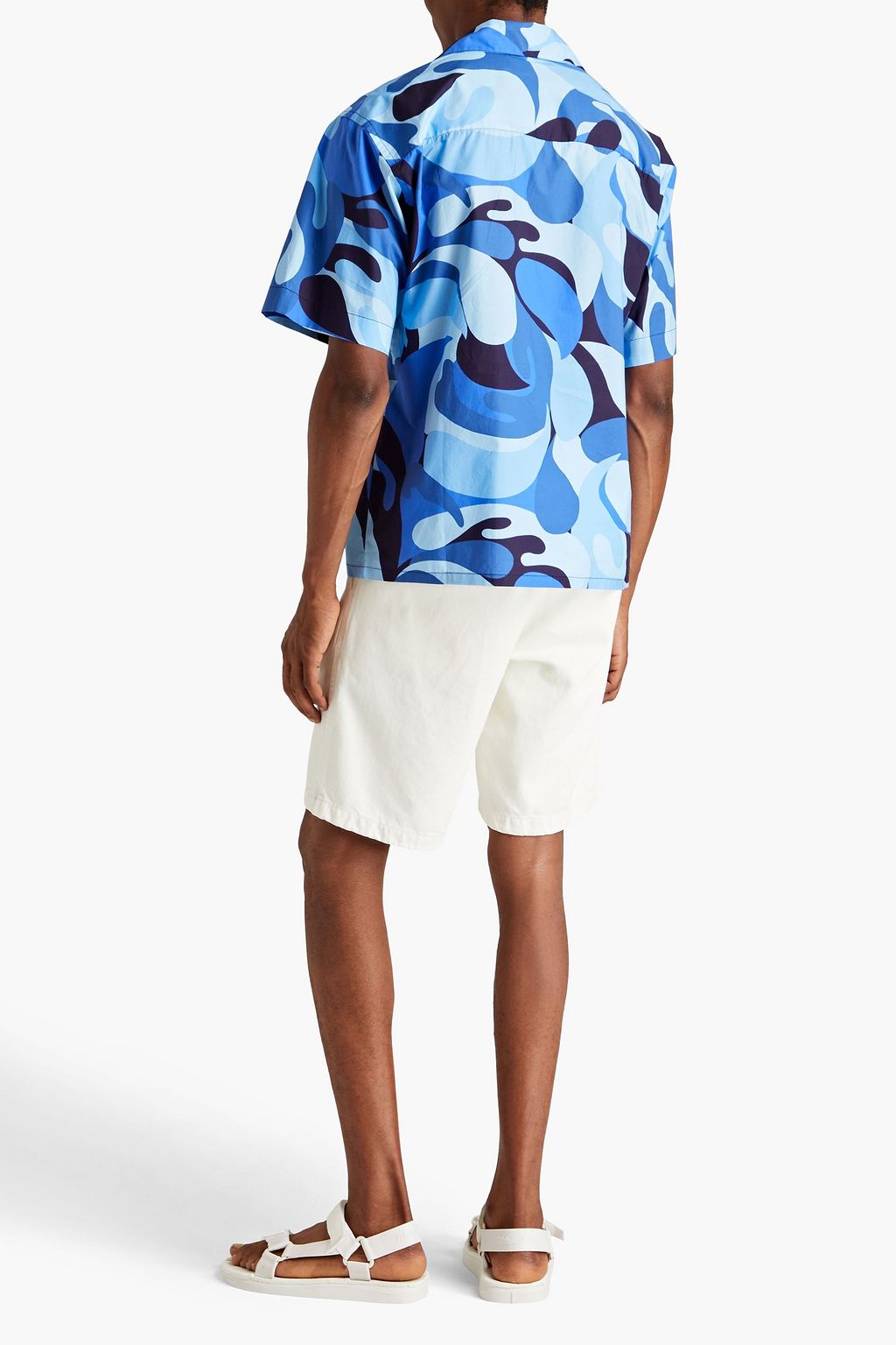 MARNI Camouflage cotton-poplin shirt