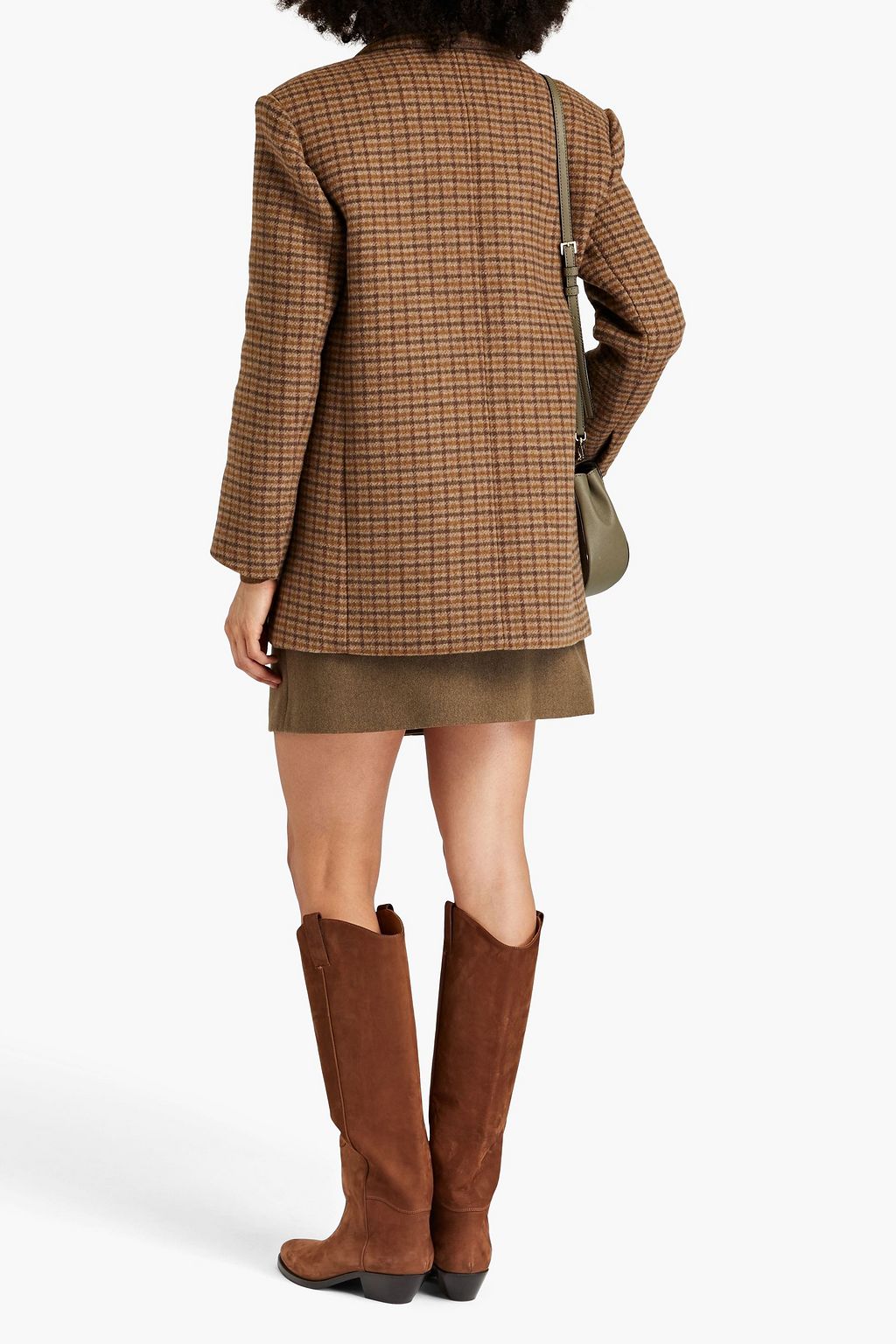 SANDRO Checked tweed blazer