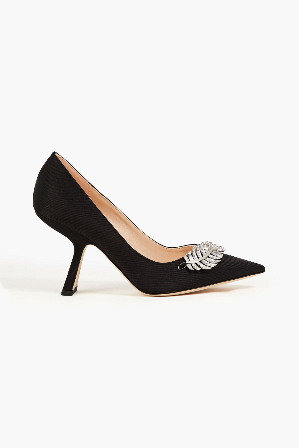 Nicholas Kirkwood Monstera Pumps Aus Ripsband Mit Kristallverzierung In Black