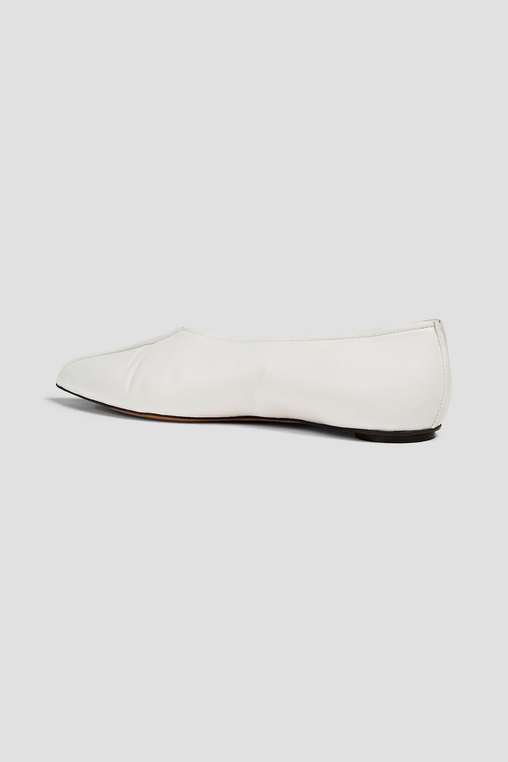 MARNI Two-tone leather pointed-toe flats