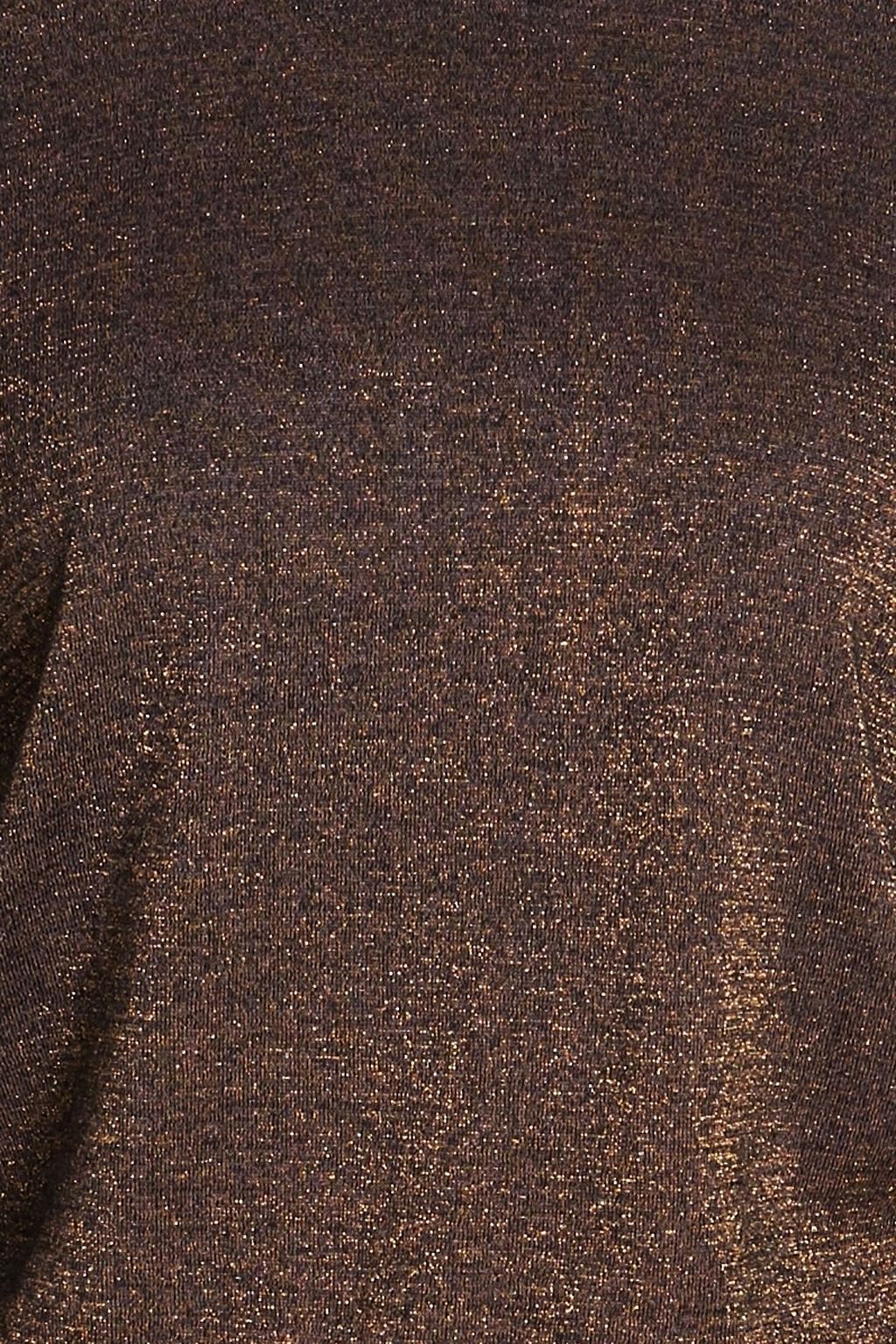 N.PEAL Rollkragenpullover aus einer Kaschmirmischung mit Metallic-Effekt