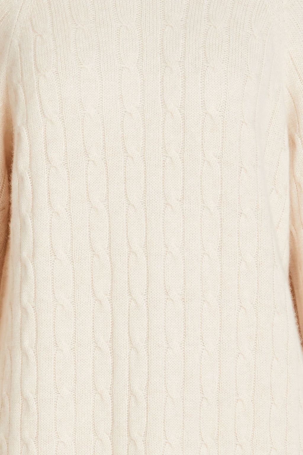 N.PEAL Cable-knit cashmere turtleneck dress