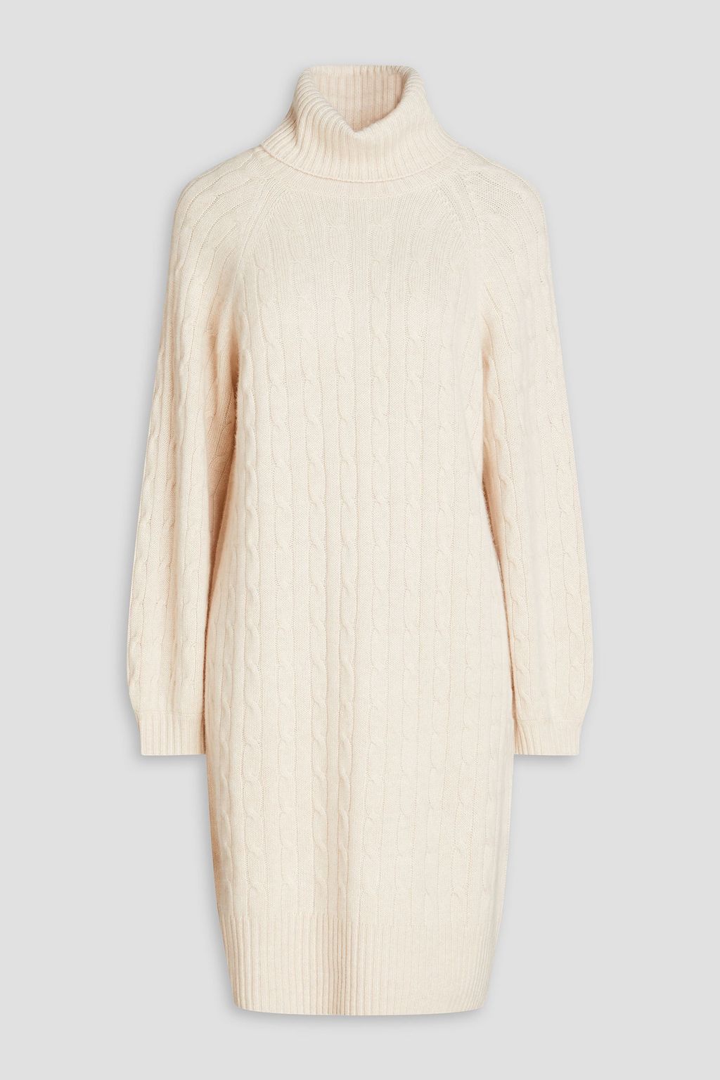 N.PEAL Cable-knit cashmere turtleneck dress | THE OUTNET