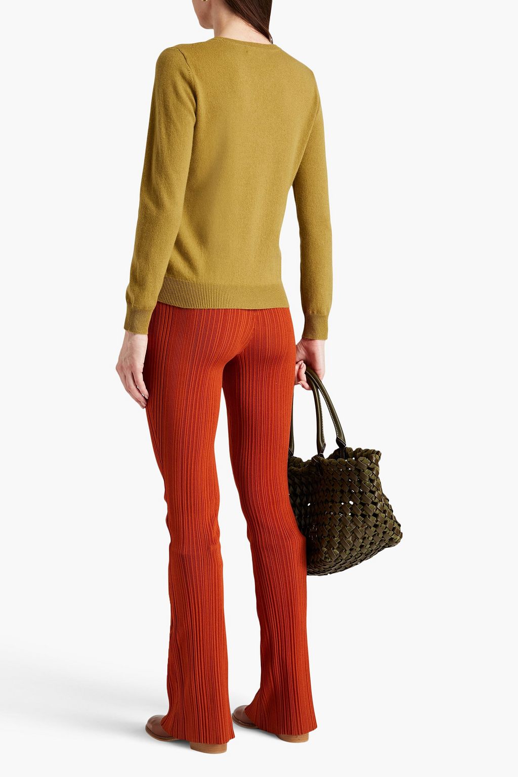 N.PEAL Melierter Kaschmirpullover