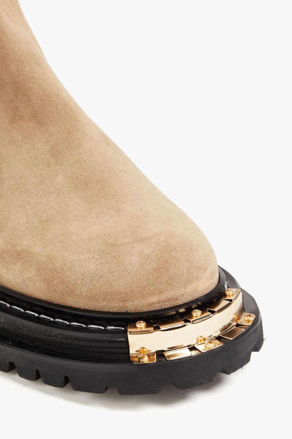 SANDRO Embellished suede Chelsea boots