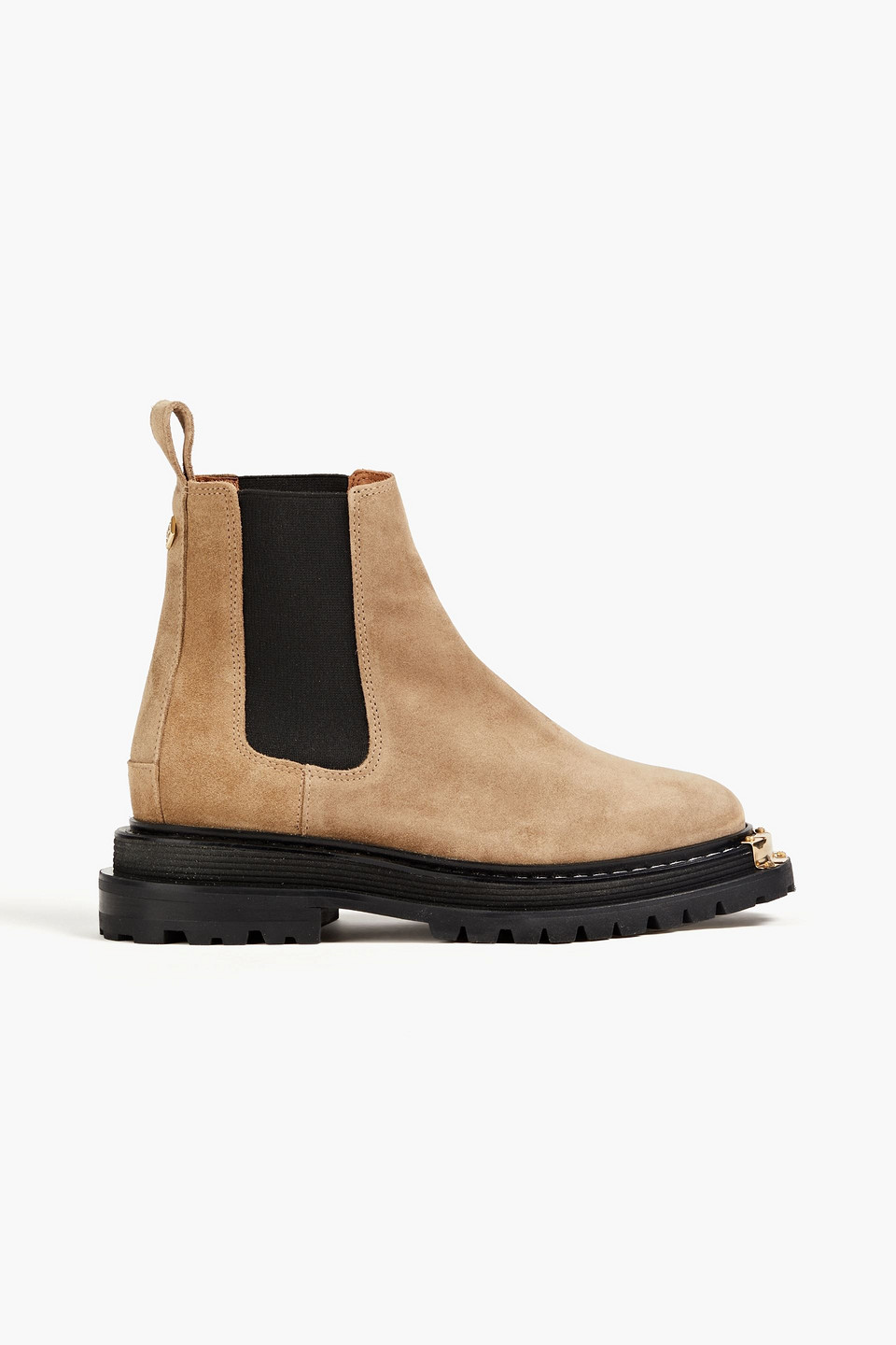 Embellished suede Chelsea boots