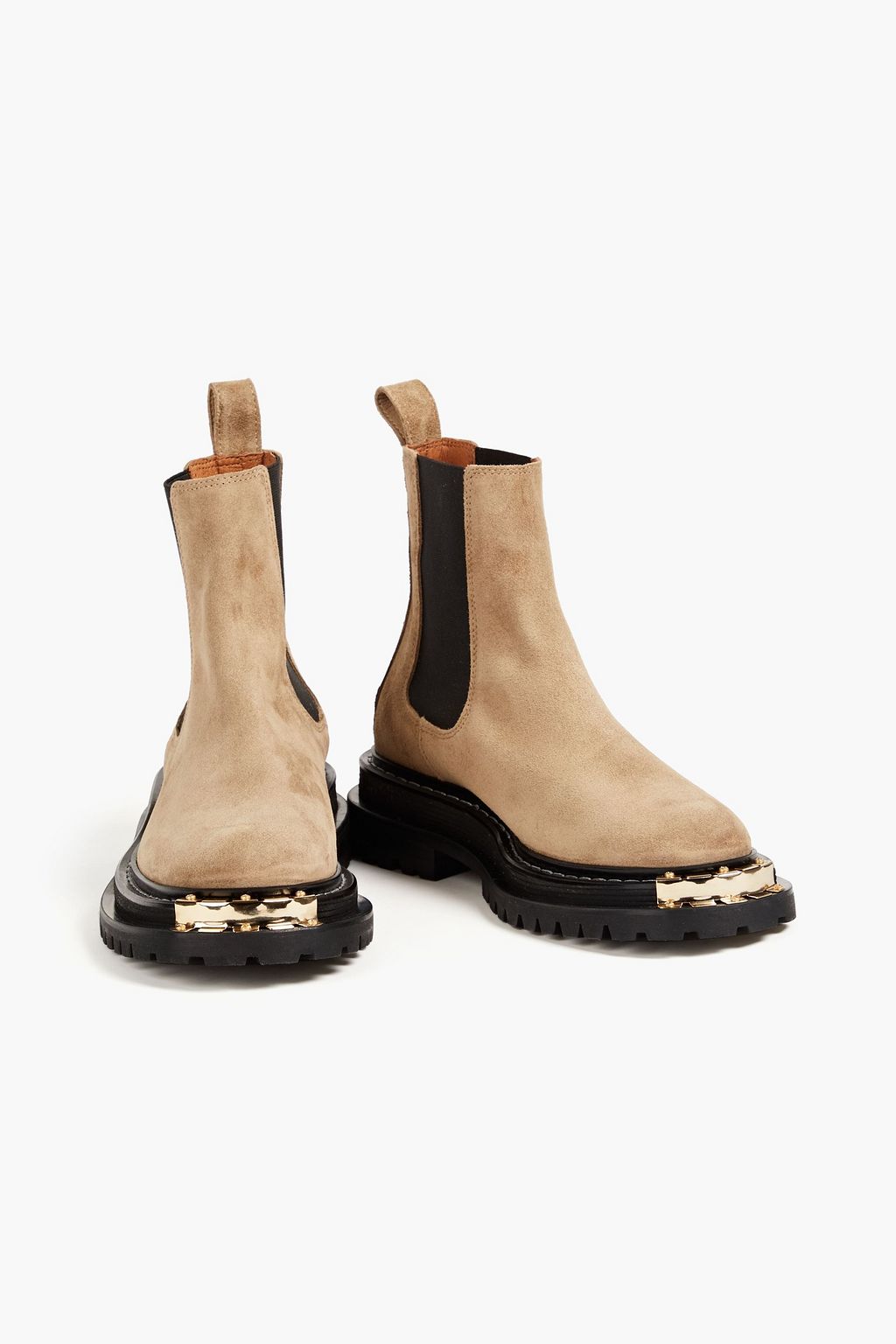SANDRO Embellished suede Chelsea boots