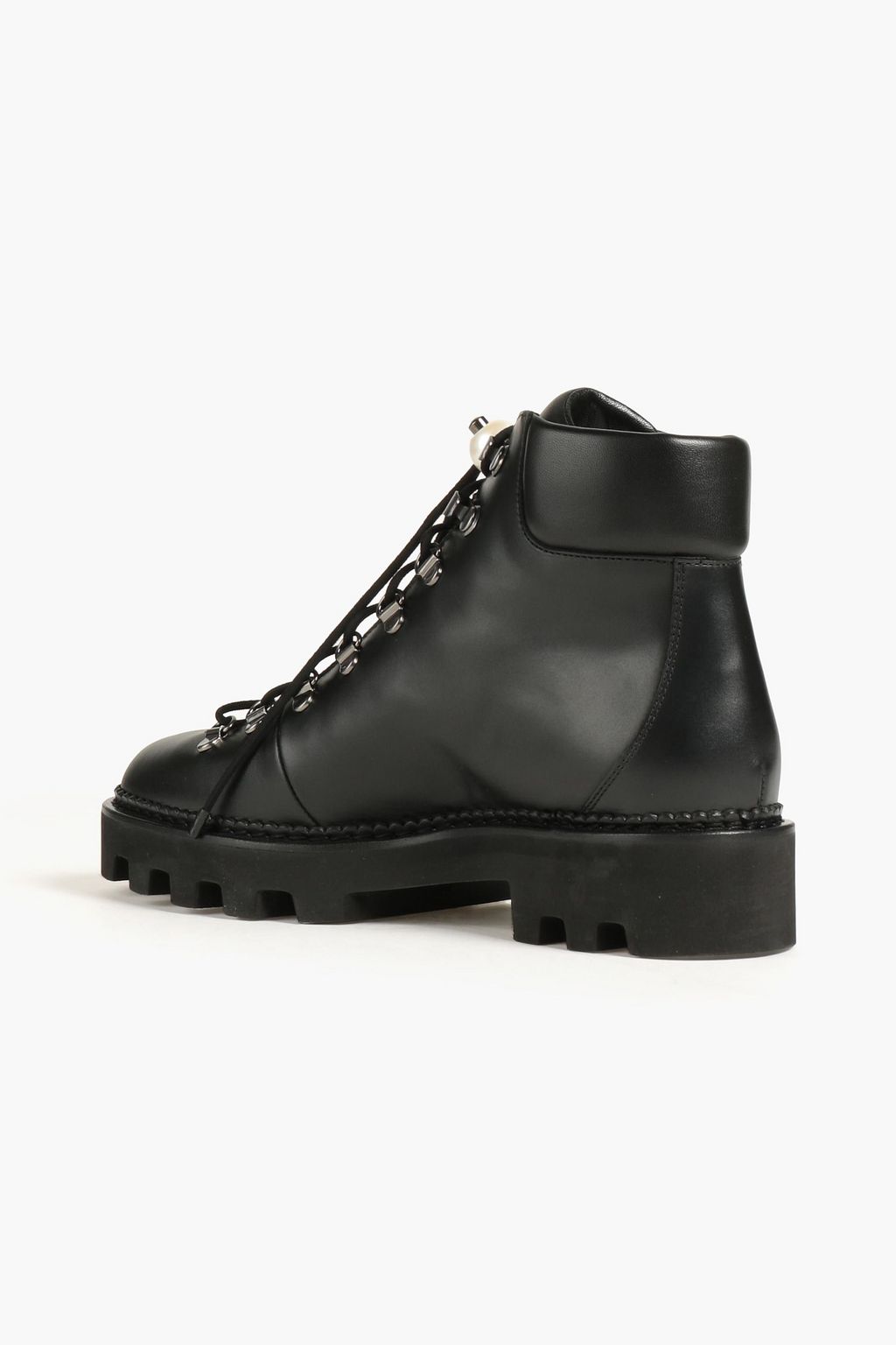 NICHOLAS KIRKWOOD Delf embellished leather combat boots