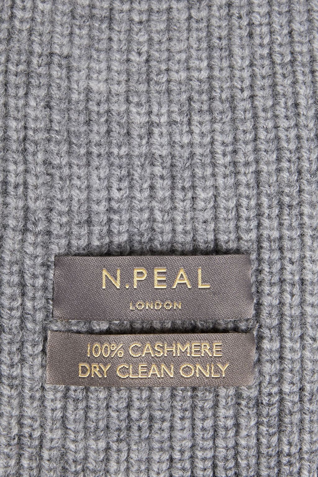 N.PEAL Ribbed cashmere scarf
