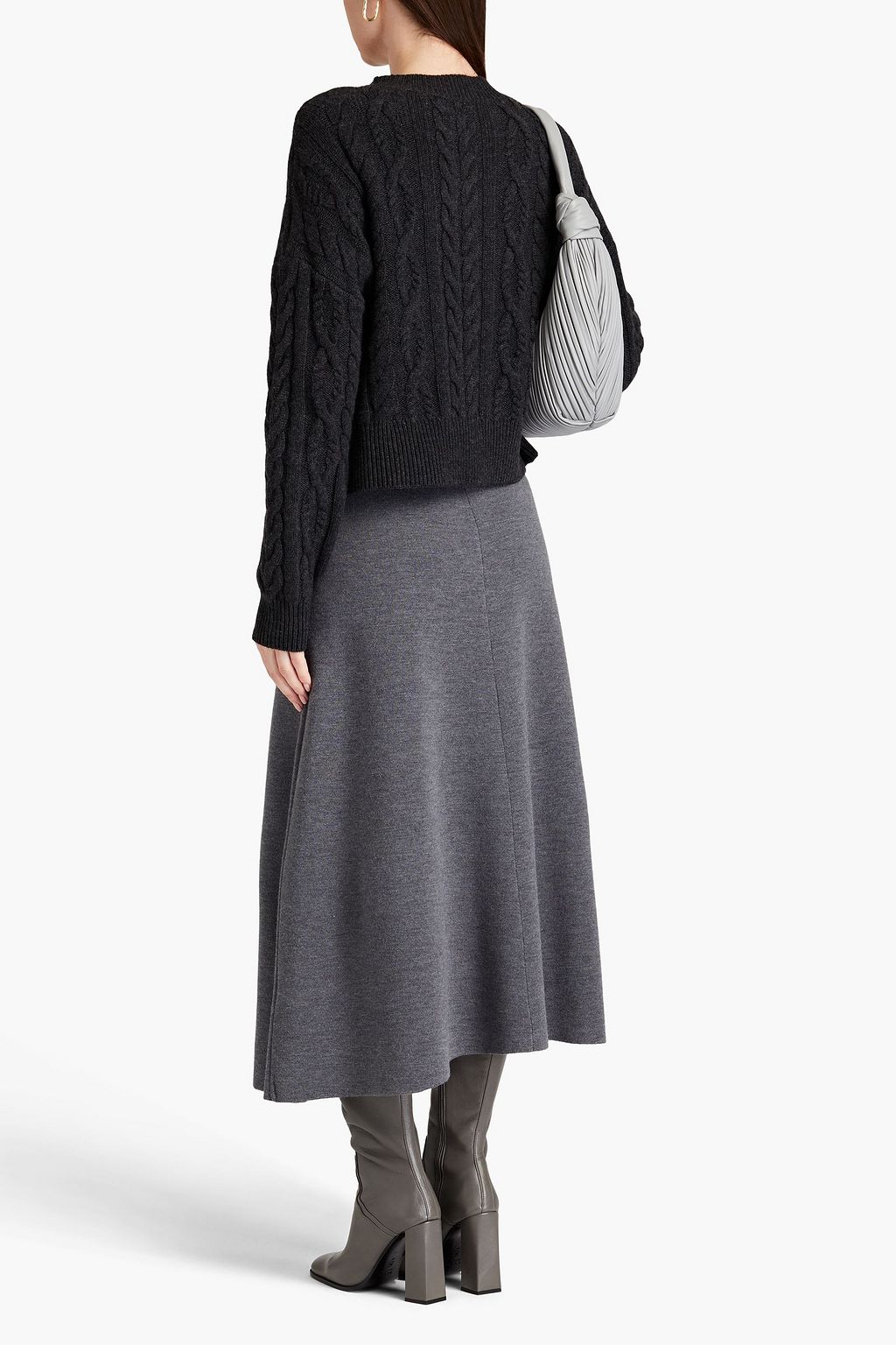 N.PEAL Pullover aus Kaschmir mit Zopfstrickmuster