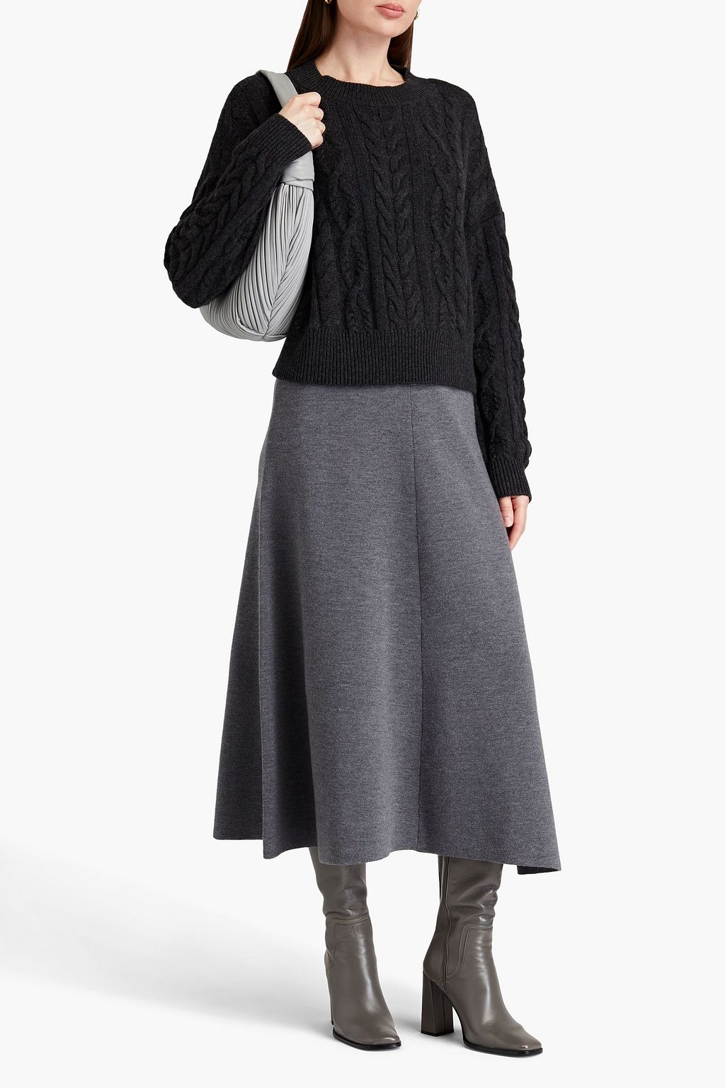 N.PEAL Pullover aus Kaschmir mit Zopfstrickmuster