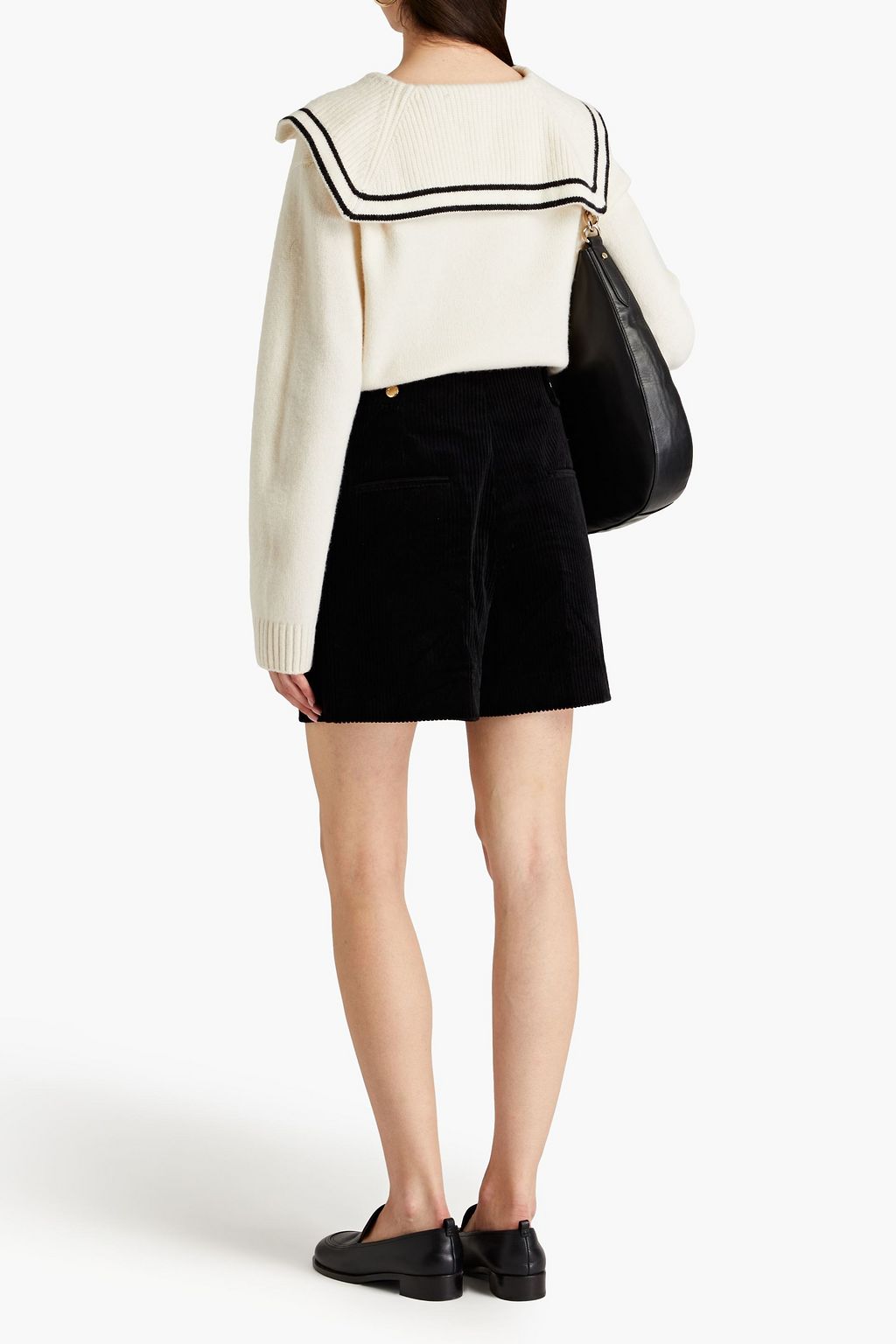 SANDRO Cotton-corduroy shorts