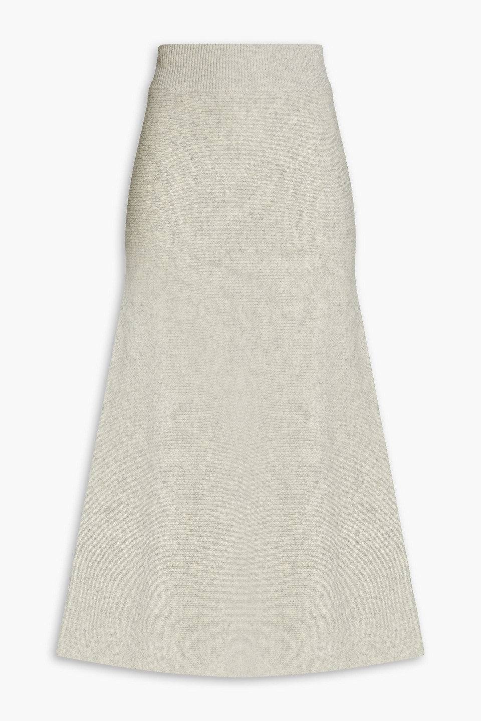 Sandro Maxirock Aus Meliertem Rippstrick In Light Gray