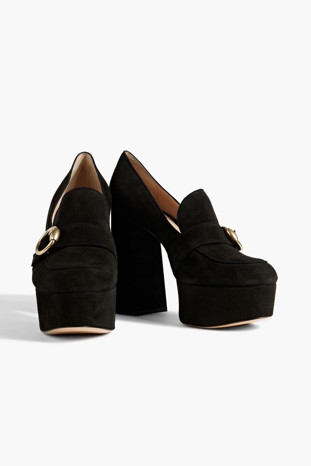 GIANVITO ROSSI Louise suede platform pumps