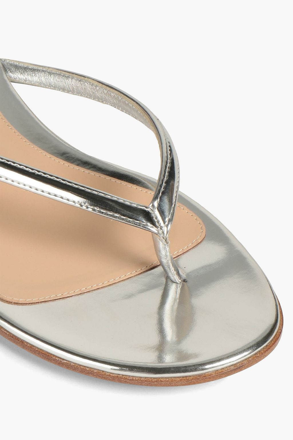 GIANVITO ROSSI Calypso mirrored leather sandals