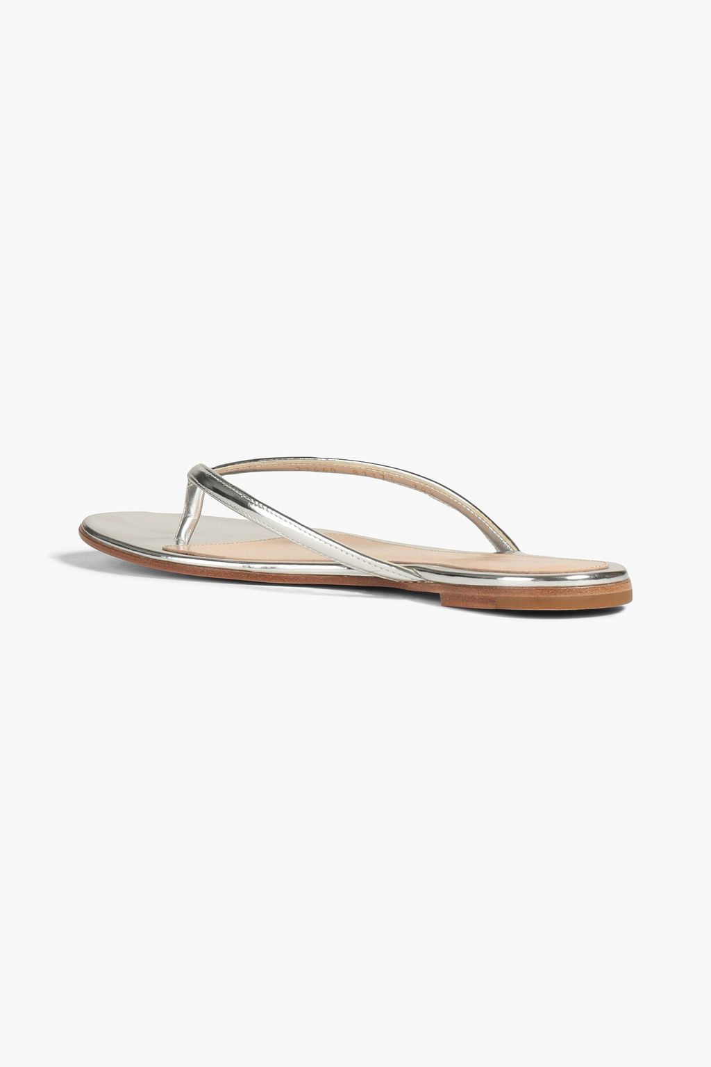 GIANVITO ROSSI Calypso mirrored leather sandals